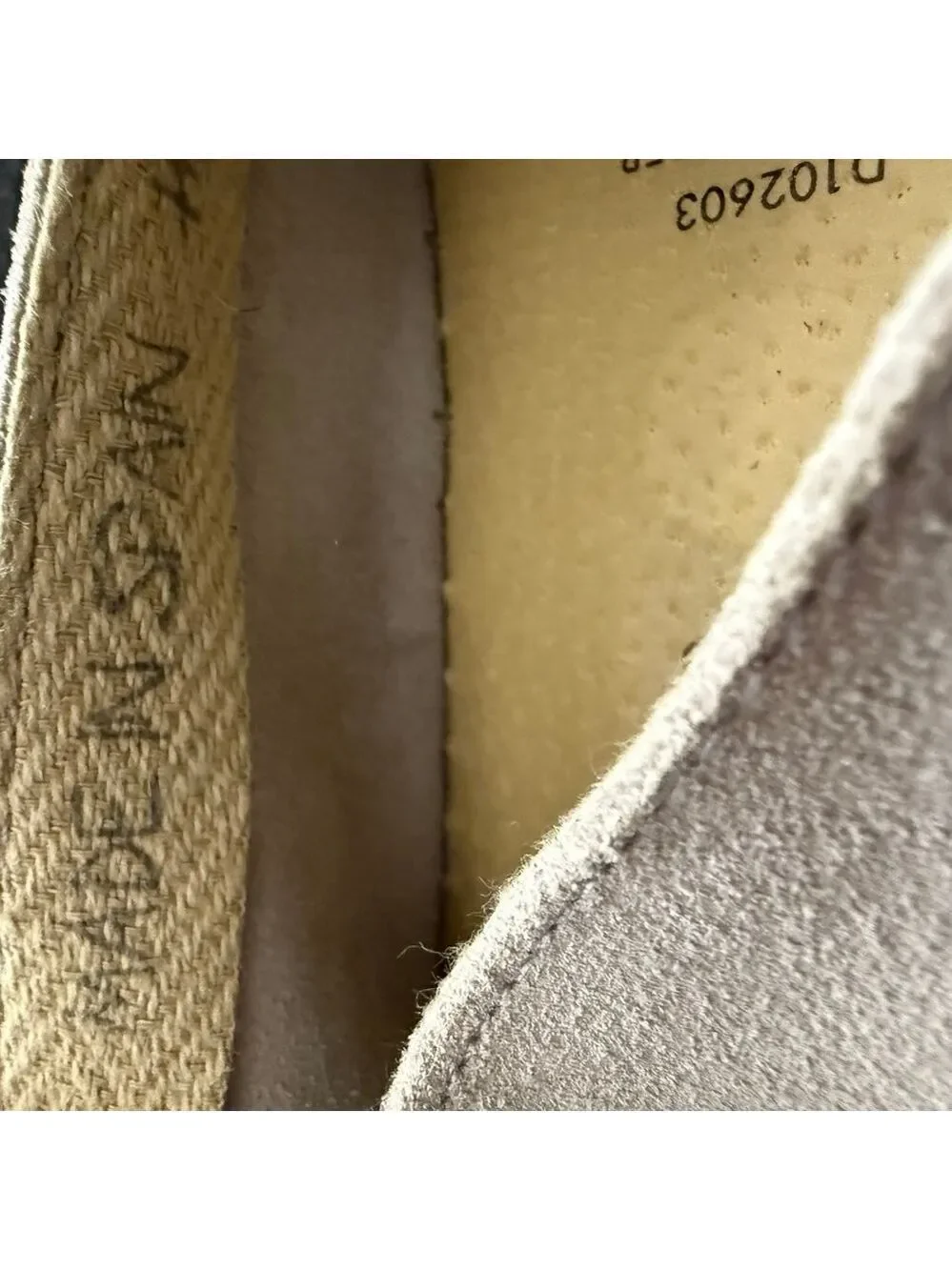Fabiolas made in Spain gray suede leather espadrille slip on shoes women's sz 8